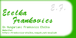 etelka frankovics business card